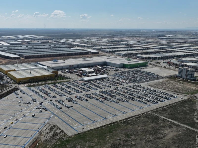 Aerial view of the T&uuml;yap Konya International Fair Center, host of the 2027 fair